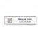 Interchangeable Door Name Plate with Logo Black