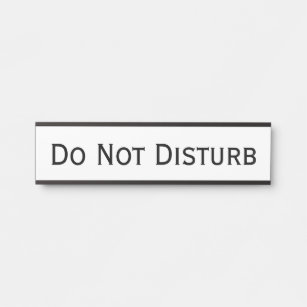 White Vertical Sign - Do Not Disturb - Please Service Room Sign