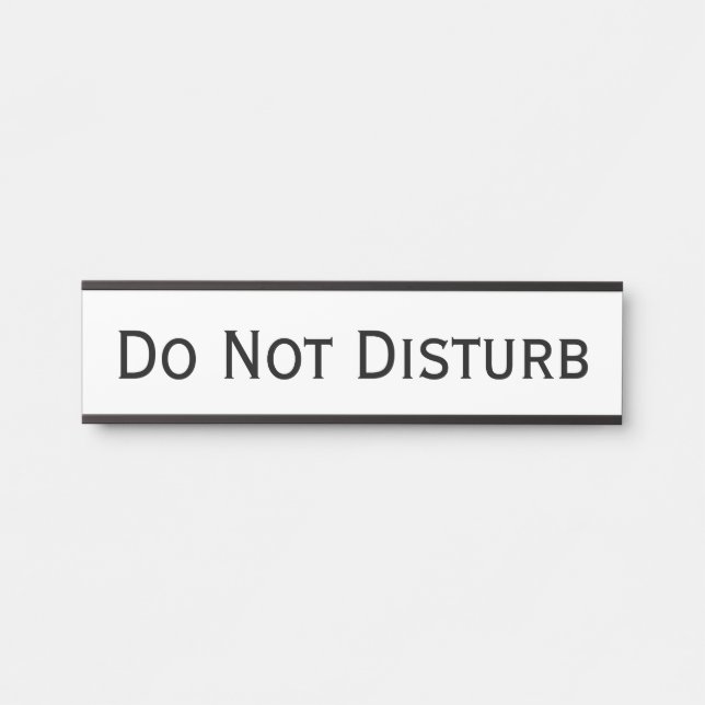 Interchangeable Office Door Sign - Do Not Disturb (Front)