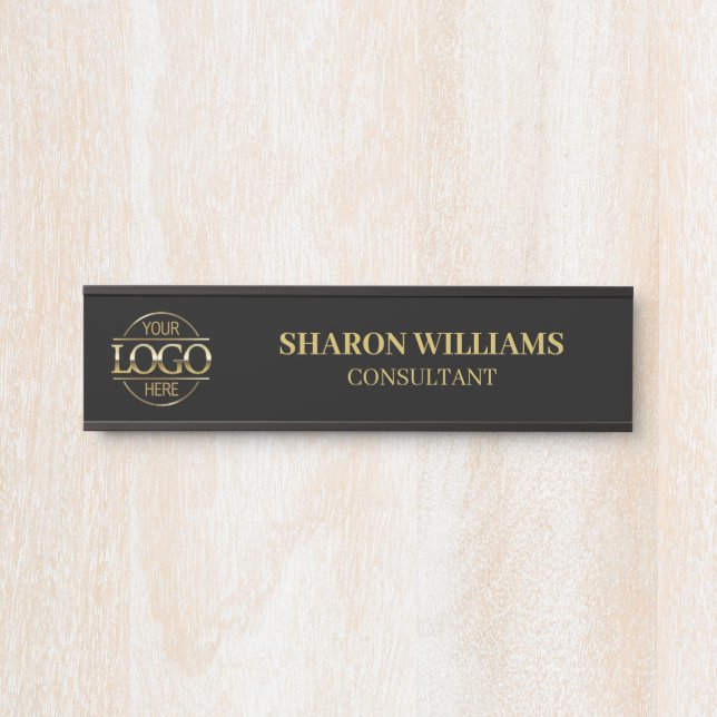 Interchangeable Professional Custom Business Logo Door Sign (Front)