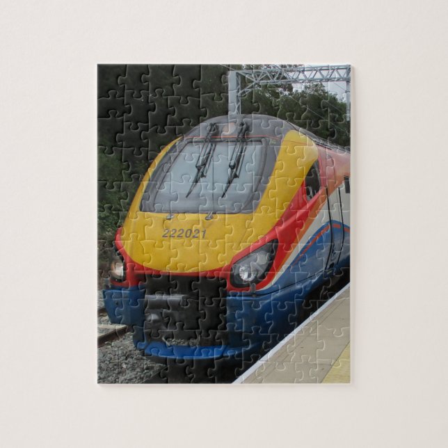 Intercity Passenger Train Jigsaw Puzzle (Vertical)