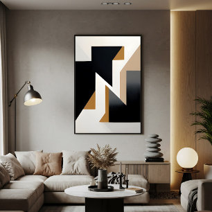 Interconnected Geometry Canvas Print