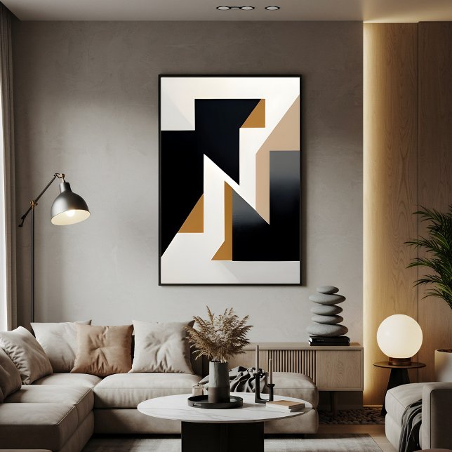 Interconnected Geometry Canvas Print (Creator Uploaded)