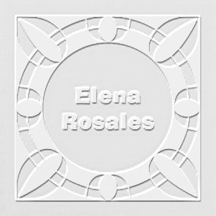 Interconnected Oval Square Embosser