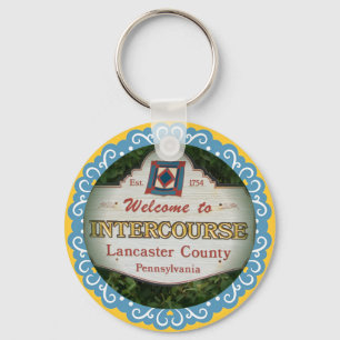 Intercourse Keychain! Lancaster PA Keychain