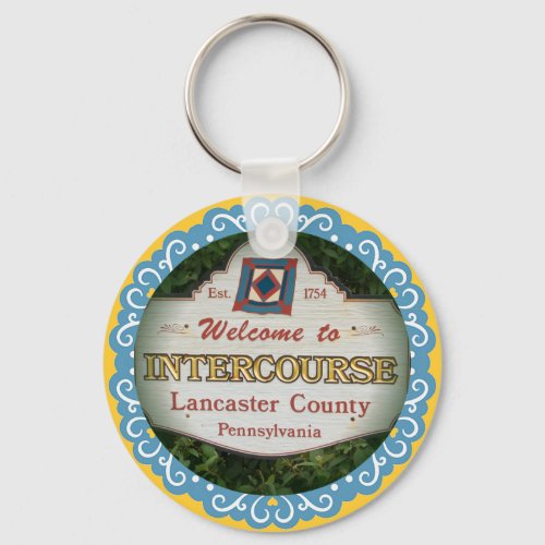 Intercourse Keychain Lancaster PA Keychain