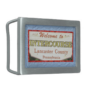 Intercourse, Lancaster Co. PA. Belt Buckle