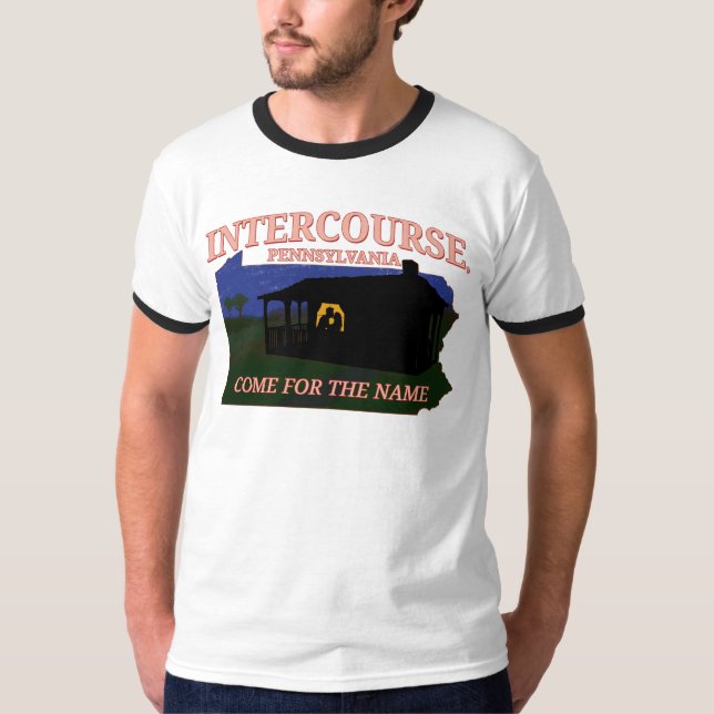 Intercourse Pennsylvania Funny City Name T-Shirt (Front)