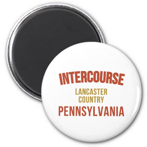 Intercourse Pennsylvania Map Lancaster Country Pa Magnet