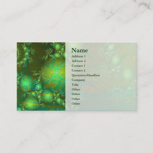 Customizable Interesting Abstract Art Business Card