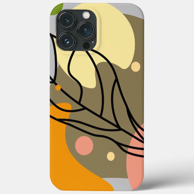 Interesting abstract spots with leaves Case-Mate iPhone case (Back)