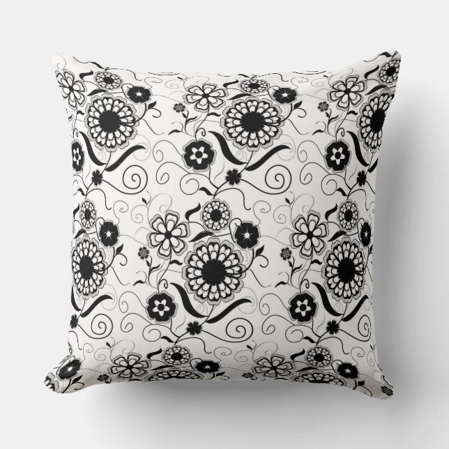Interesting and Fun Daisy Throw Pillow (Front)