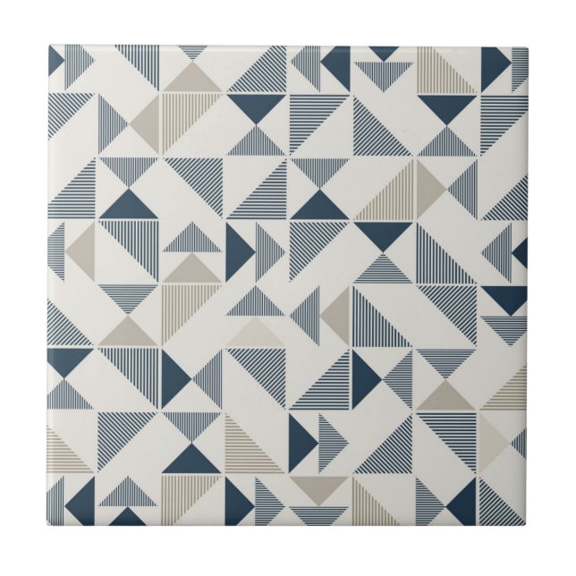 Interesting geometric design ceramic tile (Front)