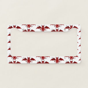 Interesting Great Cool Red Devil License Plate Frame