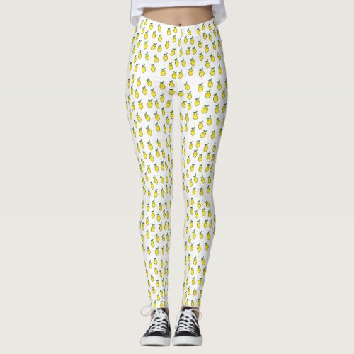 Interesting Perfect Modern Yellow  Lemon  Leggings