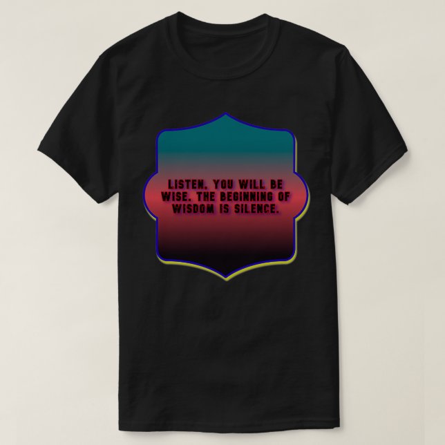 Interesting phrases about Greek wisdom T-Shirt (Design Front)