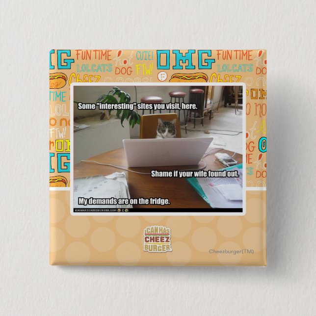 Interesting sites pinback button (Front)