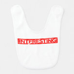 Interesting Stamp Baby Bib