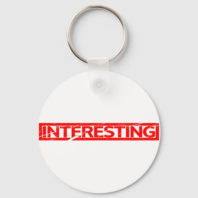 Interesting Stamp Keychain (Front)