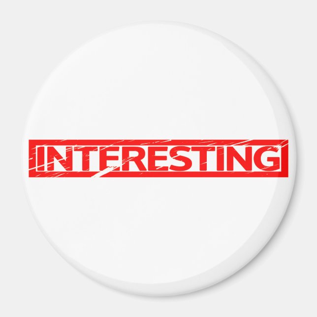 Interesting Stamp Magnet (Front)