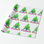 Interfaith Family Christmas and Hanukkah Together Wrapping Paper<br><div class="desc">Interfaith Family Christmas and Hanukkah Together</div>