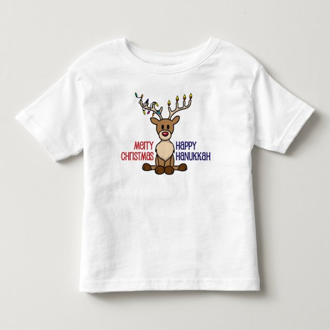 Interfaith Hanukkah/Christmas Toddler T-Shirt (Front)
