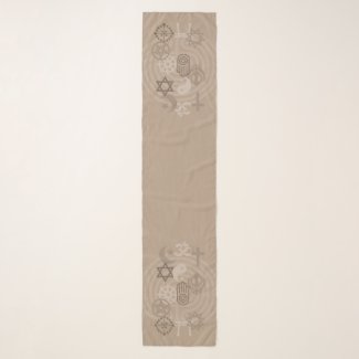 Interfaith Minister Stole (Beige) Scarf