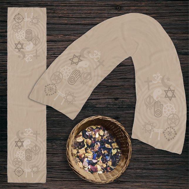 Interfaith Minister Stole (Beige) Scarf (Creator Uploaded)