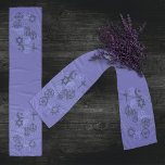 Interfaith Minister Stole (Muted Purple) Scarf<br><div class="desc">Beautiful scarf in muted shades of purple with symbols of different religions and a labyrinth in the background. Suitable for an interfaith minister to use as a ceremonial stole.</div>