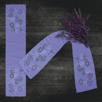 Interfaith Minister Stole (Muted Purple) Scarf