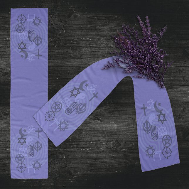 Interfaith Minister Stole (Muted Purple) Scarf (Creator Uploaded)