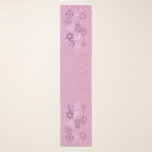Interfaith Minister Stole (Pink) Scarf<br><div class="desc">Beautiful scarf in muted shades of pink with symbols of different religions and a labyrinth in the background. Suitable for an interfaith minister to use as a ceremonial stole.</div>