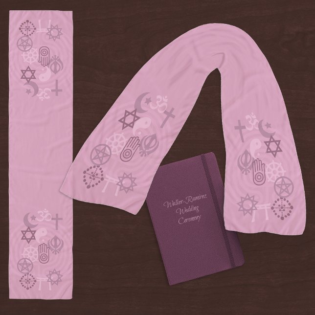 Interfaith Minister Stole (Pink) Scarf (Creator Uploaded)