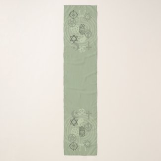 Interfaith Minister Stole (Sage Green) Scarf