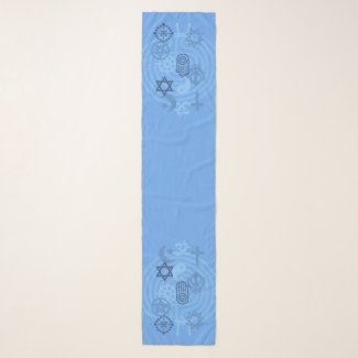 Interfaith Minister Stole (Sky Blue) Scarf