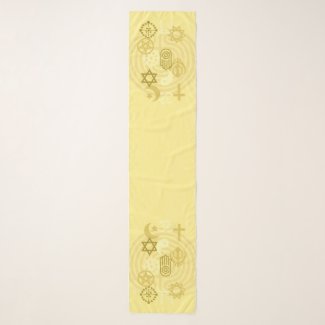Interfaith Minister Stole (Yellow) Scarf
