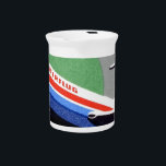 INTERFLUG - National Airline of DDR, East Germany Beverage Pitcher<br><div class="desc">Interflug was the national airline of the DDR (Deutsche Demokratische Republik, German Democratic Republic) from 1963 to 1990. From Berlin's Schönefeld Airport, Interflug flew to Eastern Bloc nations as well as Communist countries around the world. Interflug boasted a fleet of Ilyushin Il-18, Tupolev Tu-134, Ilyushin Il-62, Ilyushin Il-18, Ilyushin Il-14,...</div>