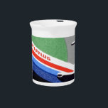 INTERFLUG - National Airline of DDR, East Germany Beverage Pitcher<br><div class="desc">Interflug was the national airline of the DDR (Deutsche Demokratische Republik, German Democratic Republic) from 1963 to 1990. From Berlin's Schönefeld Airport, Interflug flew to Eastern Bloc nations as well as Communist countries around the world. Interflug boasted a fleet of Ilyushin Il-18, Tupolev Tu-134, Ilyushin Il-62, Ilyushin Il-18, Ilyushin Il-14,...</div>