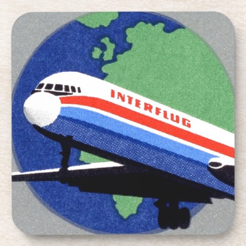 INTERFLUG _ National Airline of DDR East Germany Coaster