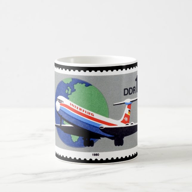 INTERFLUG - National Airline of DDR, East Germany Coffee Mug (Center)