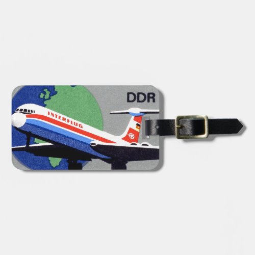 INTERFLUG _ National Airline of DDR East Germany  Luggage Tag