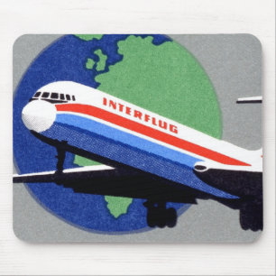 INTERFLUG - National Airline of DDR, East Germany Mouse Pad