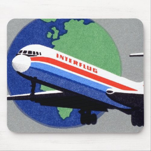 INTERFLUG _ National Airline of DDR East Germany Mouse Pad