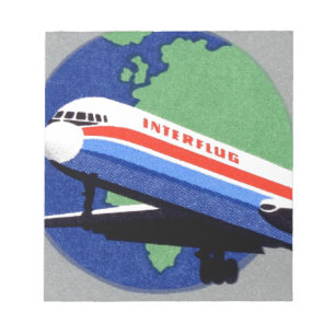 INTERFLUG - National Airline of DDR, East Germany Notepad