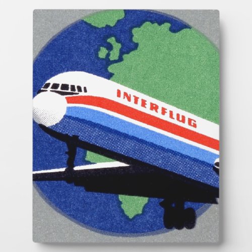 INTERFLUG _ National Airline of DDR East Germany Plaque