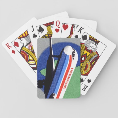 INTERFLUG _ National Airline of DDR East Germany Playing Cards