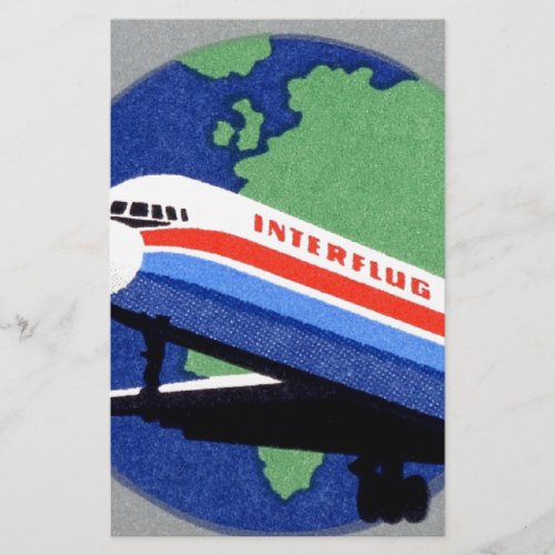 INTERFLUG _ National Airline of DDR East Germany Stationery