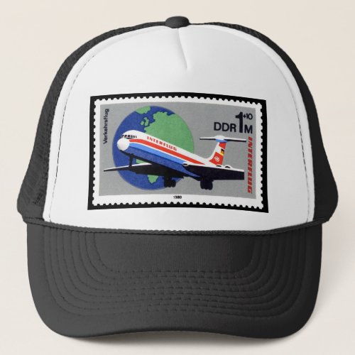 INTERFLUG _ National Airline of DDR East Germany Trucker Hat