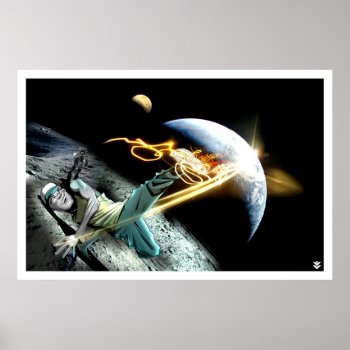 Intergalactic Bboy Poster by styleuniversal at Zazzle