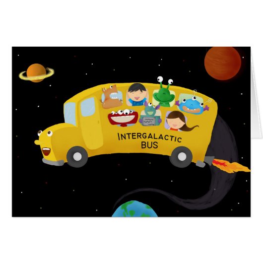 intergalactic bus cards (Front Horizontal)